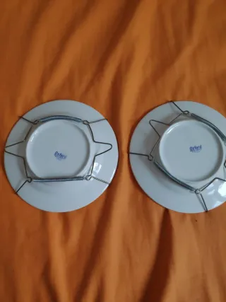 2 Platos Vintage Porcelana Oxford Brasil