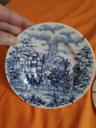 2 Platos Vintage Porcelana Oxford Brasil