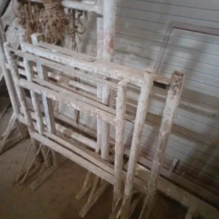 Borriqueta de hierro  ,3 de 90cm y 2  de 1,60 cm