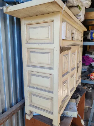 Mueble vintage madera y metal