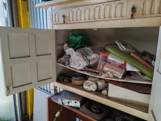 Mueble vintage madera y metal