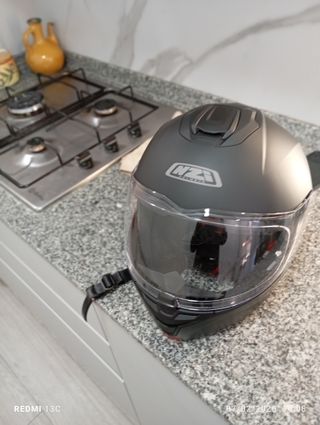 Casco Moto Abatible Negro