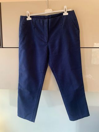 Pantaloni Zara Donna Tg L Blu