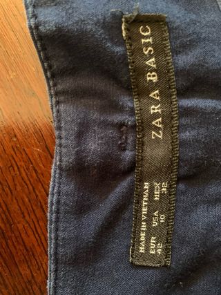 Pantaloni Zara Donna Tg L Blu