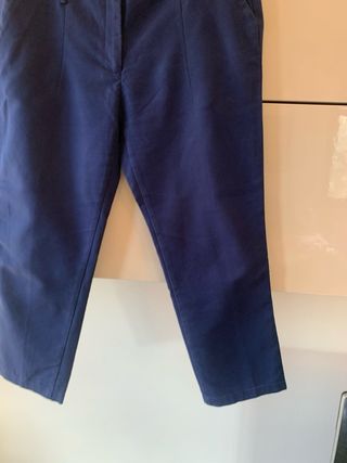 Pantaloni Zara Donna Tg L Blu