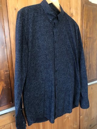 Camisa Antony Morato azul y gris