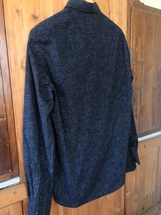 Camisa Antony Morato azul y gris