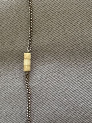 Collana Somalia anni '80 argento e naturale