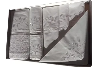 Juego Sábanas 135 + Juego Toallas bordadas calidad