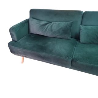Sofá Cama Terciopelo Verde