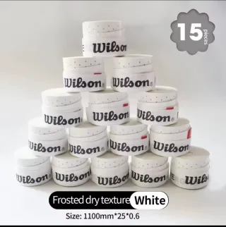 Pack 15 Overgrips Wilson Perforados Blancos