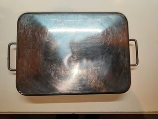 Teglia Forno Acciaio Inox con Manici