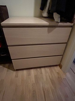 Cómoda Ikea 3 cajones madera