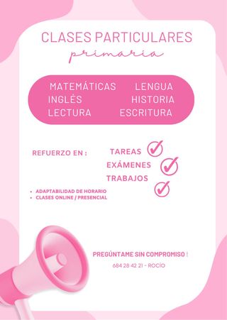 CLASES PARTICULARES!!, específicamente primaria.