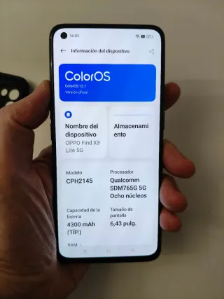 Oppo Find X3 Lite 5G Negro y gris