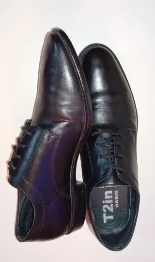 Zapatos de vestir de piel negros