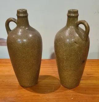 Conjunto 9 Garrafas Vintage Cerâmica