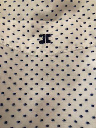 Camisa Etiem Blanca con Topitos