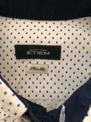 Camisa Etiem Blanca con Topitos