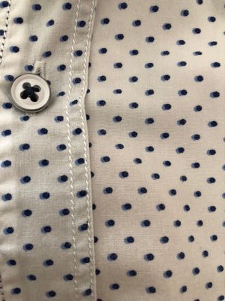 Camisa Etiem Blanca con Topitos