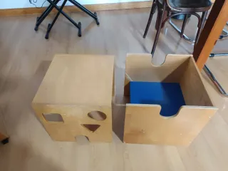 Mesa y Silla Infantil de Madera