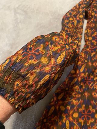 Vestido boho gasa estampado