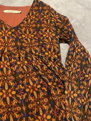 Vestido boho gasa estampado