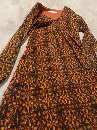 Vestido boho gasa estampado