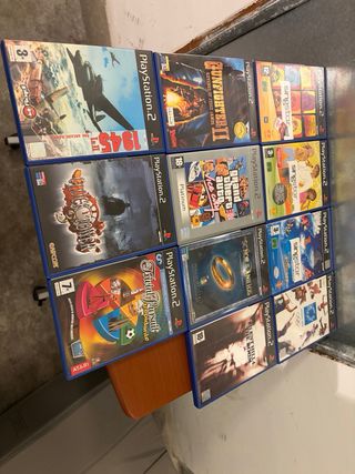 PlayStation 2 (PS2) + 11 Juegos + 2 mandos + dos m