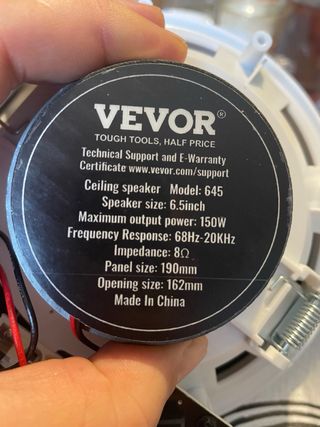 VEVOR 4x Altavoces Techo 150W Blancos