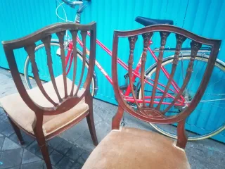 OFERTA 2 sillas madera de época