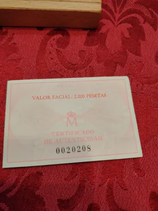 Moneda Plata 2000 Pesetas 50 Aniversario ONU