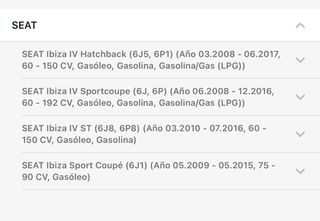 Soporte parachoques SEAT Ibiza 4