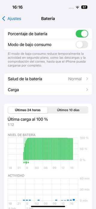 iPhone 15 Negro 128G BATERIA 100%