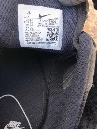 Nike tanjun triple black sneakers nere — taglia 38