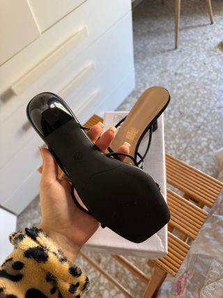 Sandali infradito neri donna taglia 37