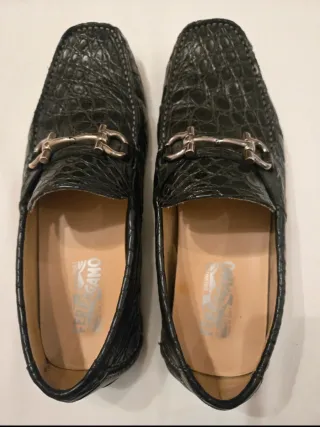 Mocasines Salvatore Ferragamo Piel Cocodrilo