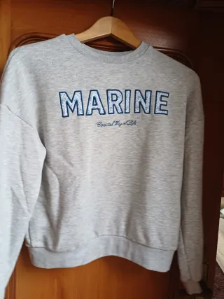 Sudadera Gris MARINE Coastal Way of Life