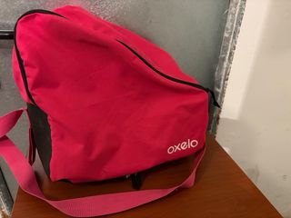 Patines rosas talla infantil + bolsa talla 35