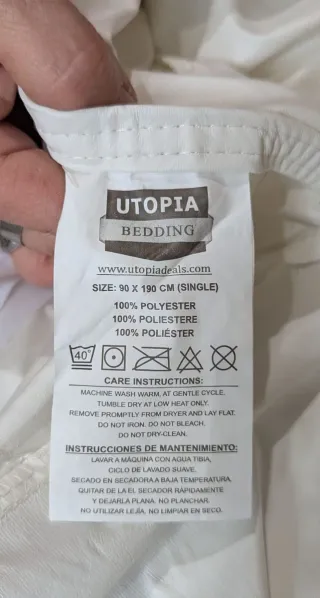 Funda protectora para colchón impermeable de 90cm.