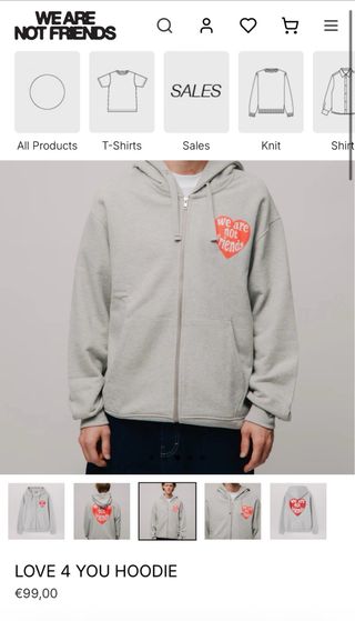 Sudadera We are not friends