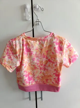 Top corto niña tie-dye