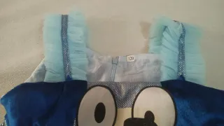 Disfraz Vestido Bluey Niña talla 6-8 con peluca