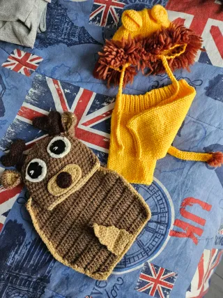 Costumi foto neonato leone e cerbiatto