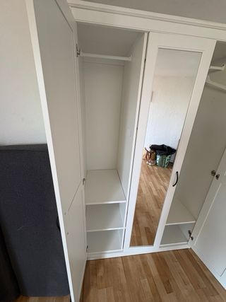 Armario IKEA Songesand Blanco con Espejo