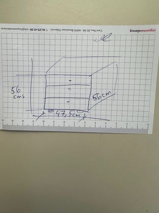 Cajonera 3 cajones con ruedas