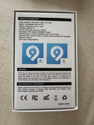 Cámara Espía 4k/ HD 1080p/ HD 720p
