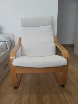 Sillón Ikea Poang Madera Beige