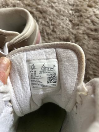 Zapatillas Air Jordan Talla 38 Beige y Rosa
