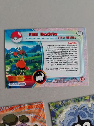 Lote 3 Cartas Pokémon TV Animation Raras
